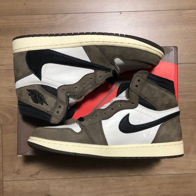 Travis Scott × Nike Air Jordan 1 Retro High OG TS SP "Sail/Dark Mocha"