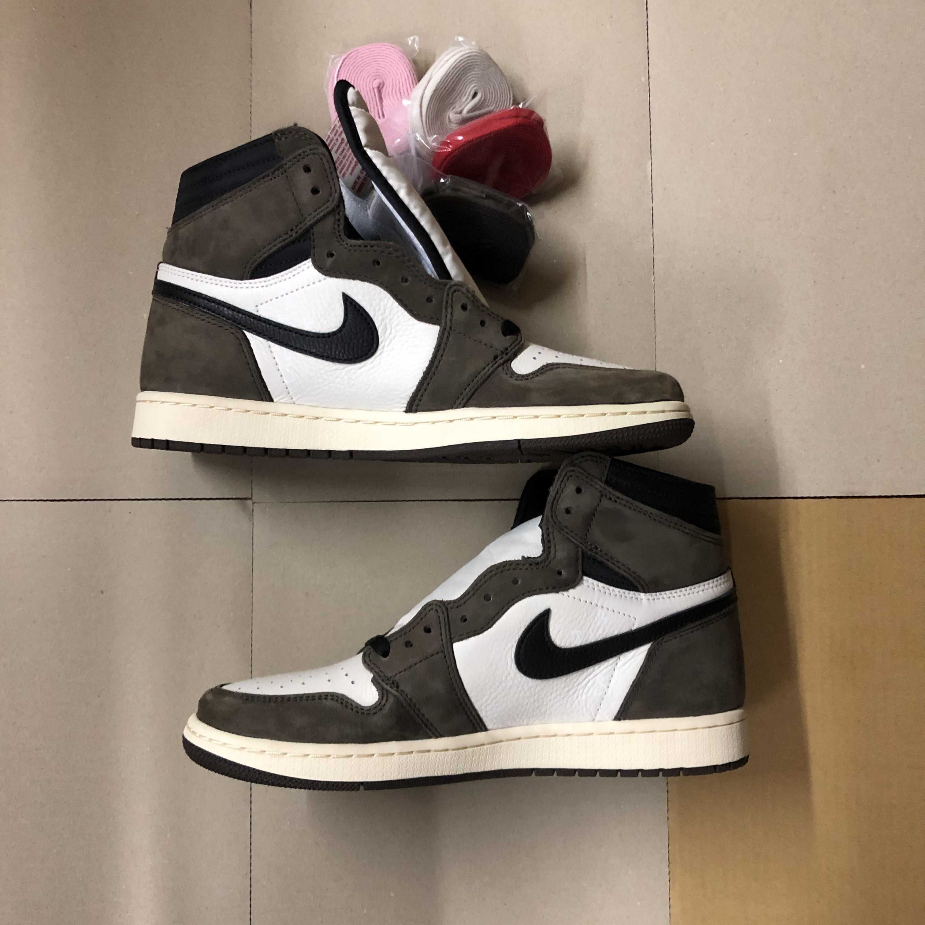 Travis Scott × Nike Air Jordan 1 Retro High OG TS SP "Sail/Dark Mocha"