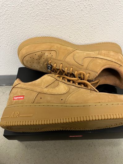 Supreme × Nike Air Force 1 Low "Flax/Wheat"
