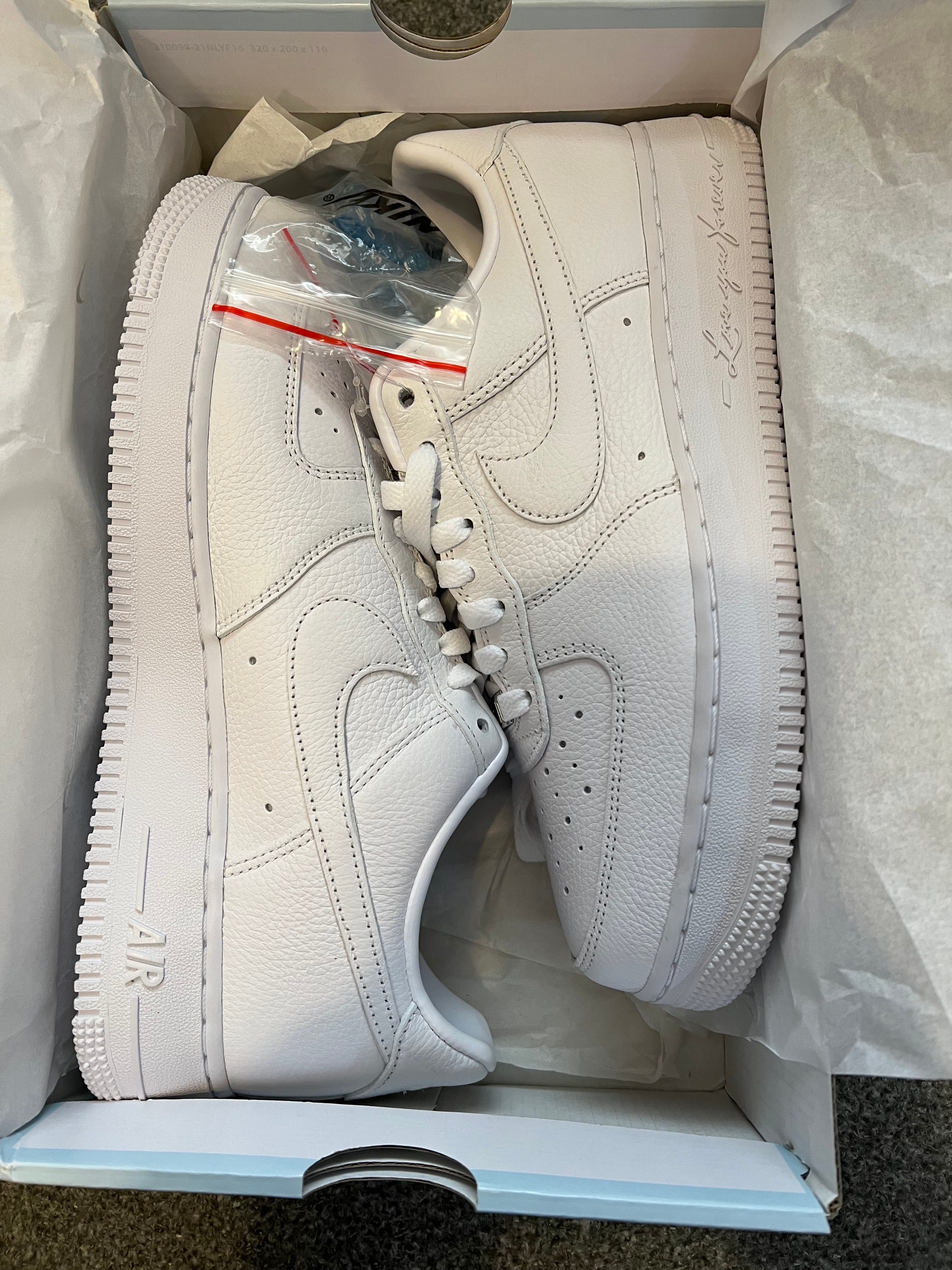 Drake NOCTA × Nike Air Force 1 Low "Love You Forver/White"