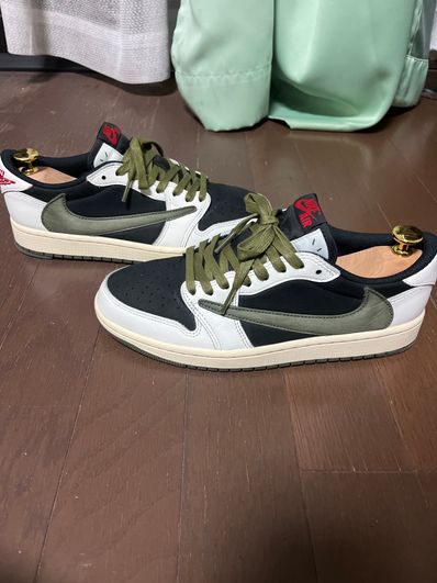 Travis Scott × Nike Women's Air Jordan 1 Low OG "Medium Olive"
