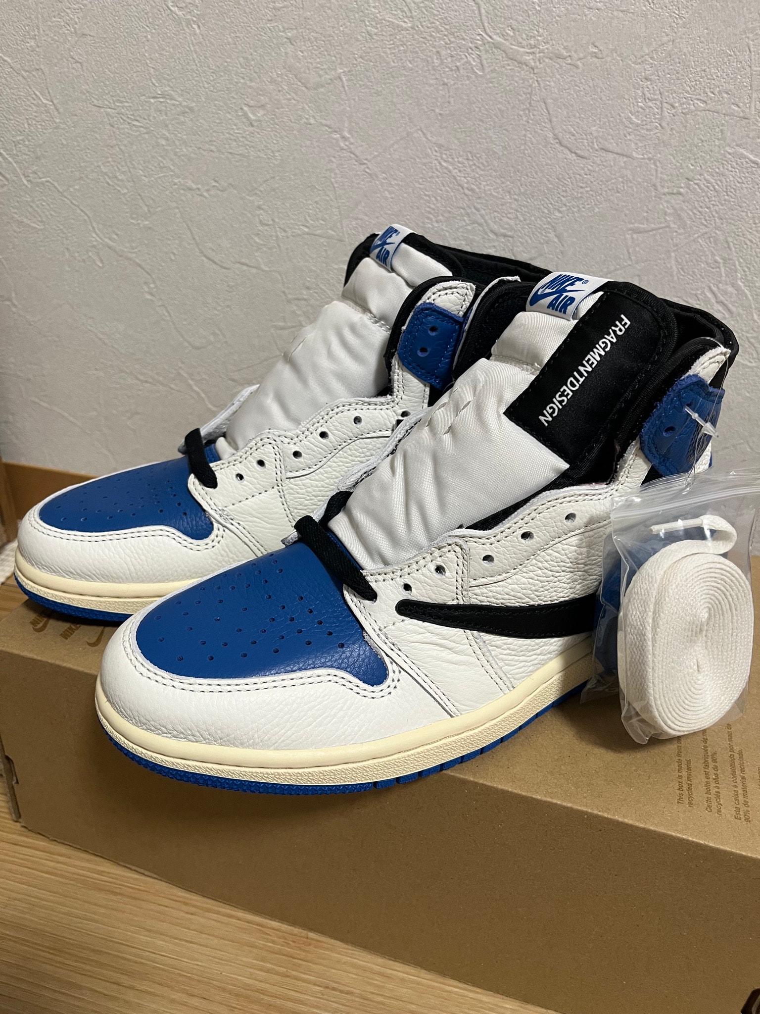 Travis Scott × fragment design × Nike Air Jordan 1 Retro High OG SP "Military Blue"