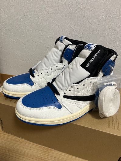 Travis Scott × fragment design × Nike Air Jordan 1 Retro High OG SP "Military Blue"