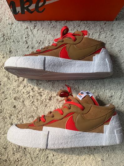 SACAI × NIKE BLAZER LOW "BRITISH TAN"