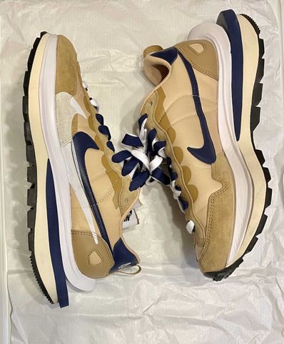 Sacai × Nike Vapor Waffle "Sesame And Blue Void"