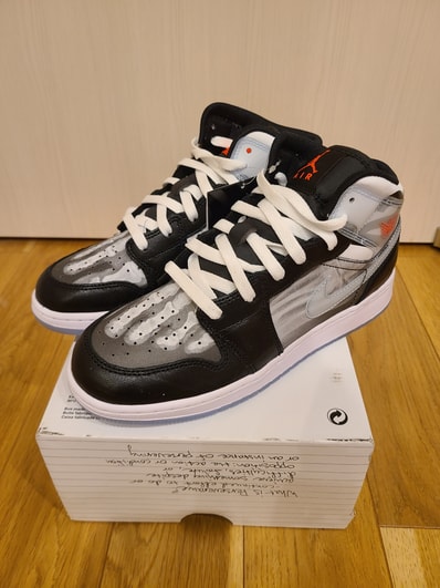 Nike GS Air Jordan 1 Mid SS "X-Ray"