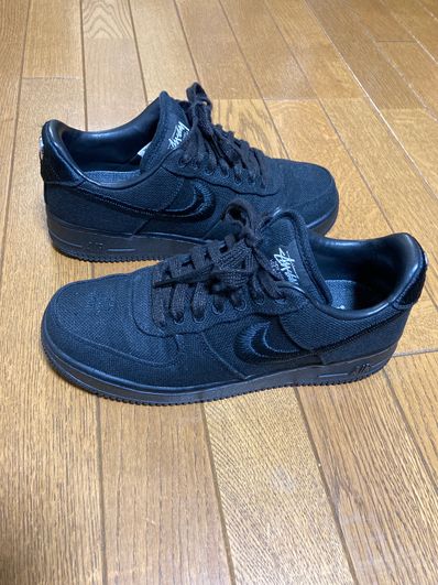 Stussy × Nike Air Force 1 Low "Triple Black"