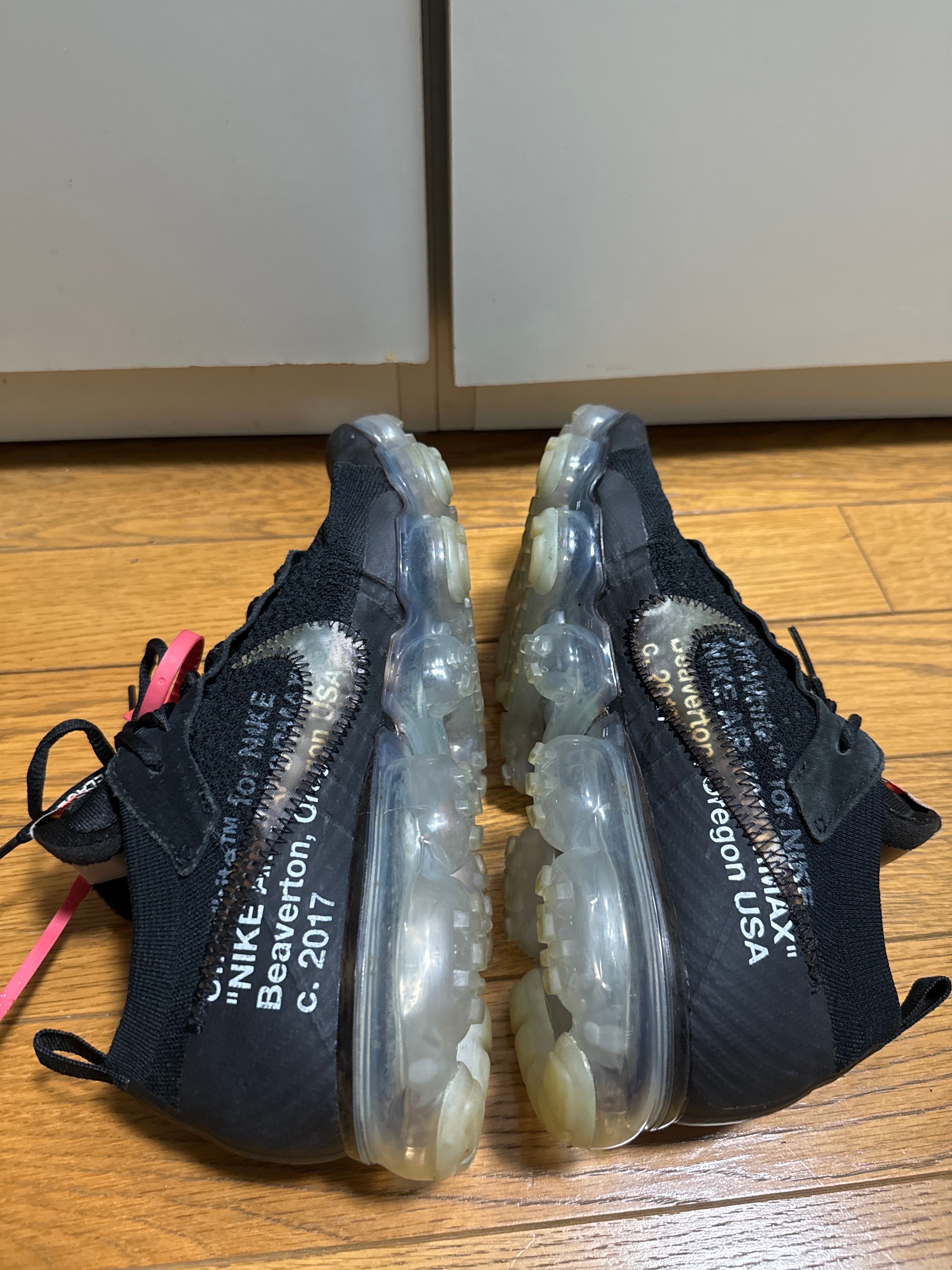 Off-White × Nike Air Vapormax "Black/Total Orange/Clear"