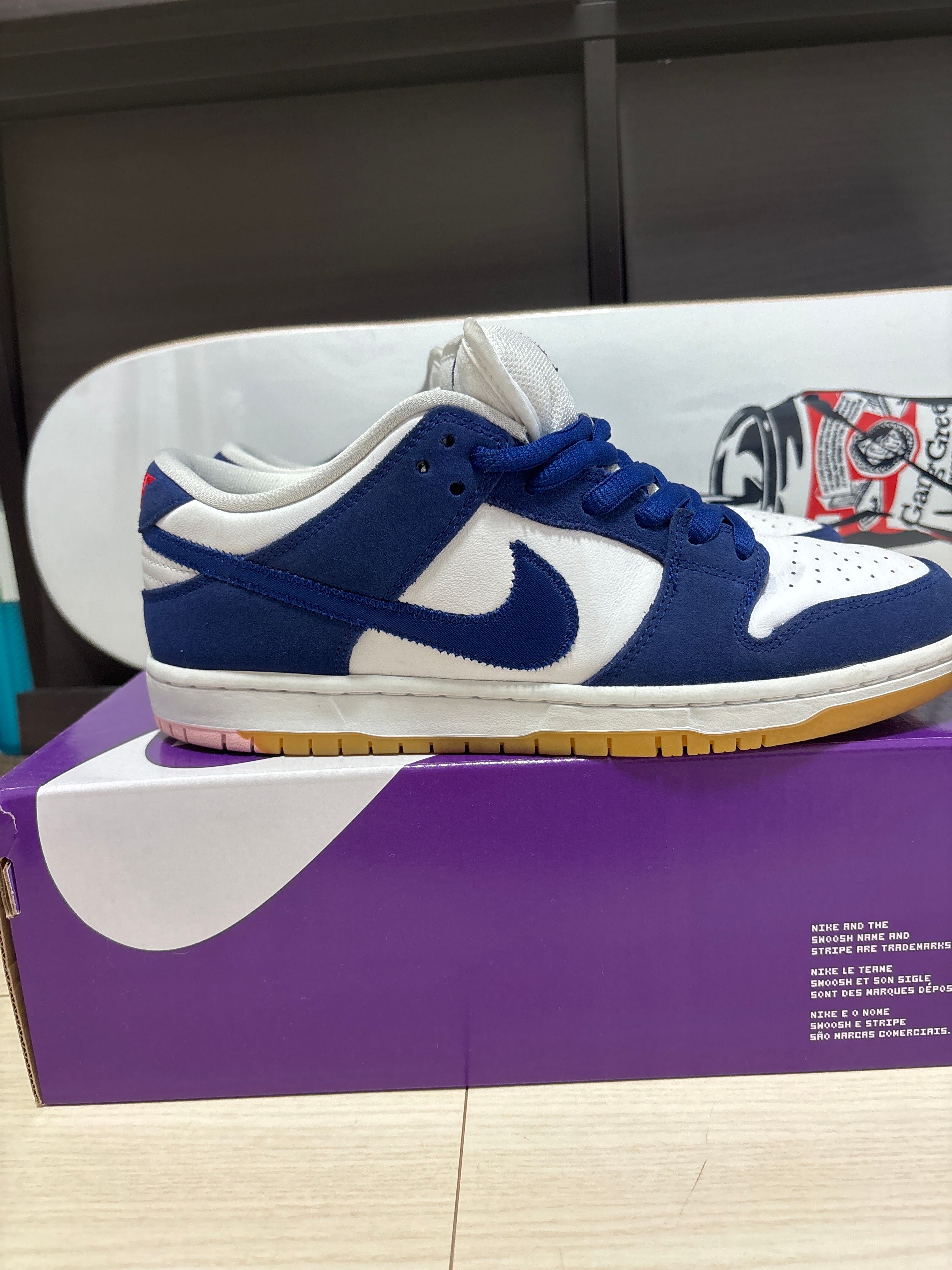 Nike SB Dunk Low "Los Angeles Dodgers/Deep Royal Blue"