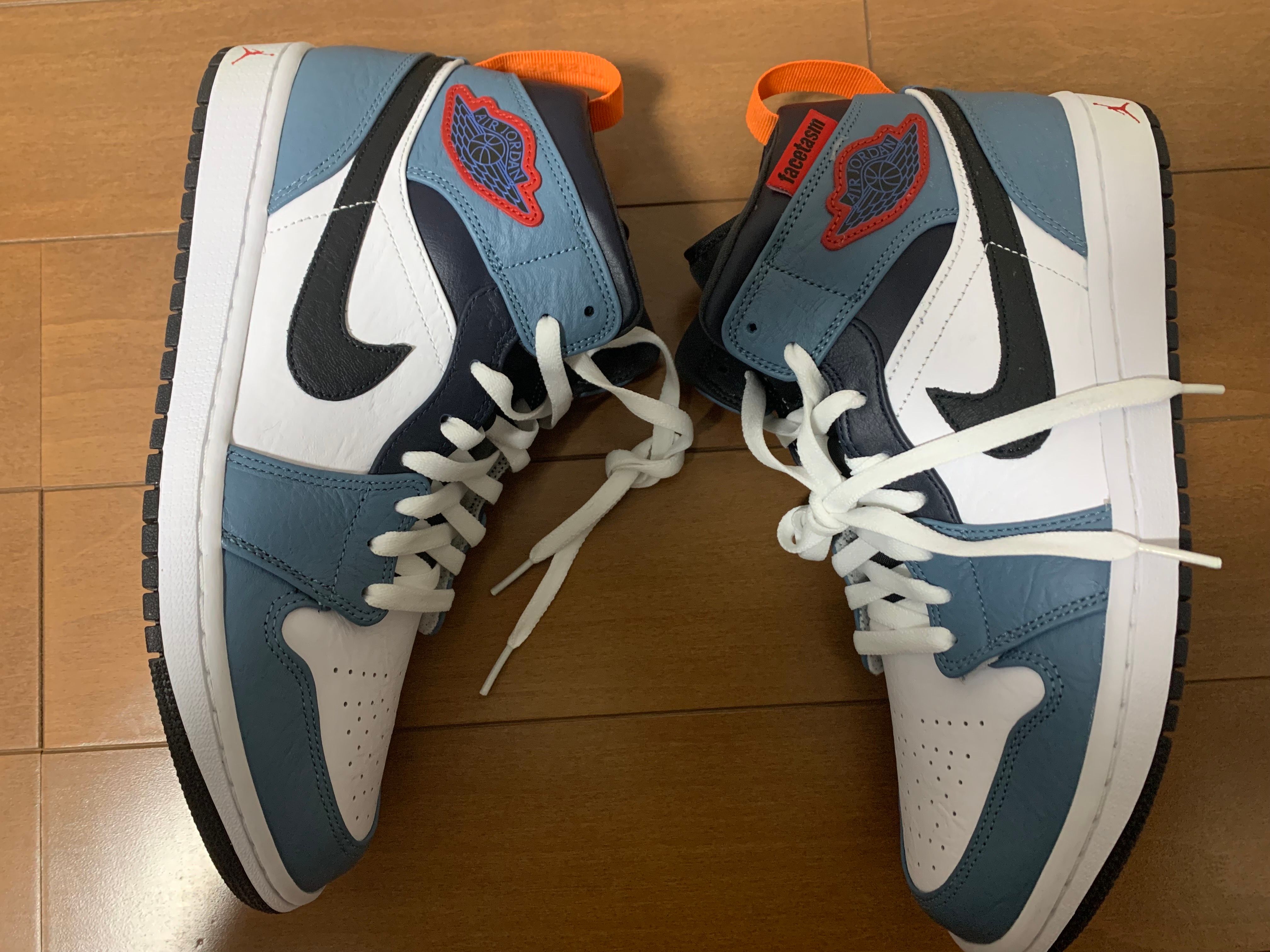 FACETASM × Nike Air Jordan 1 Mid "White/Navy"