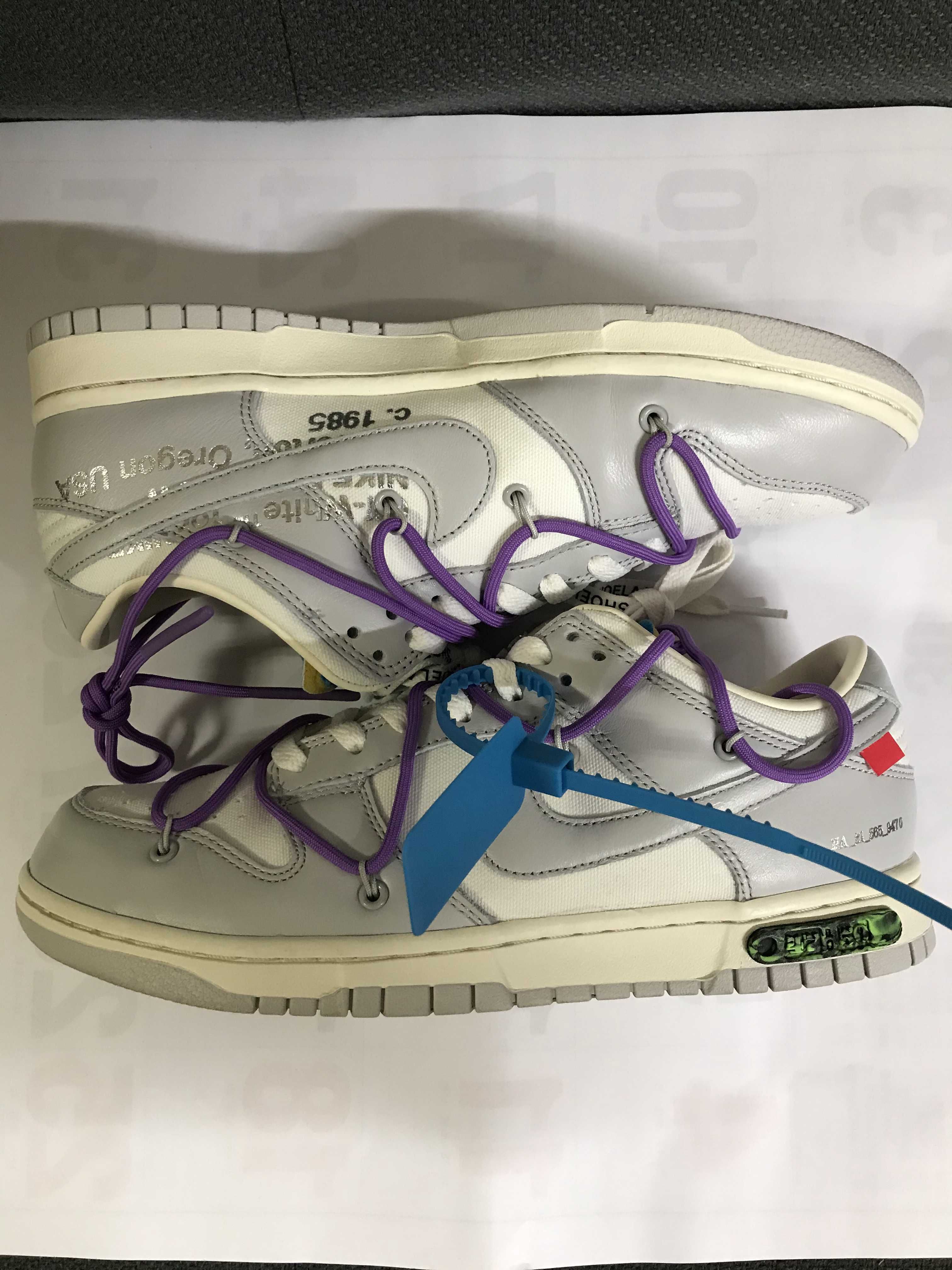 Off-White × Nike Dunk Low "Sail/Neutral Gray"