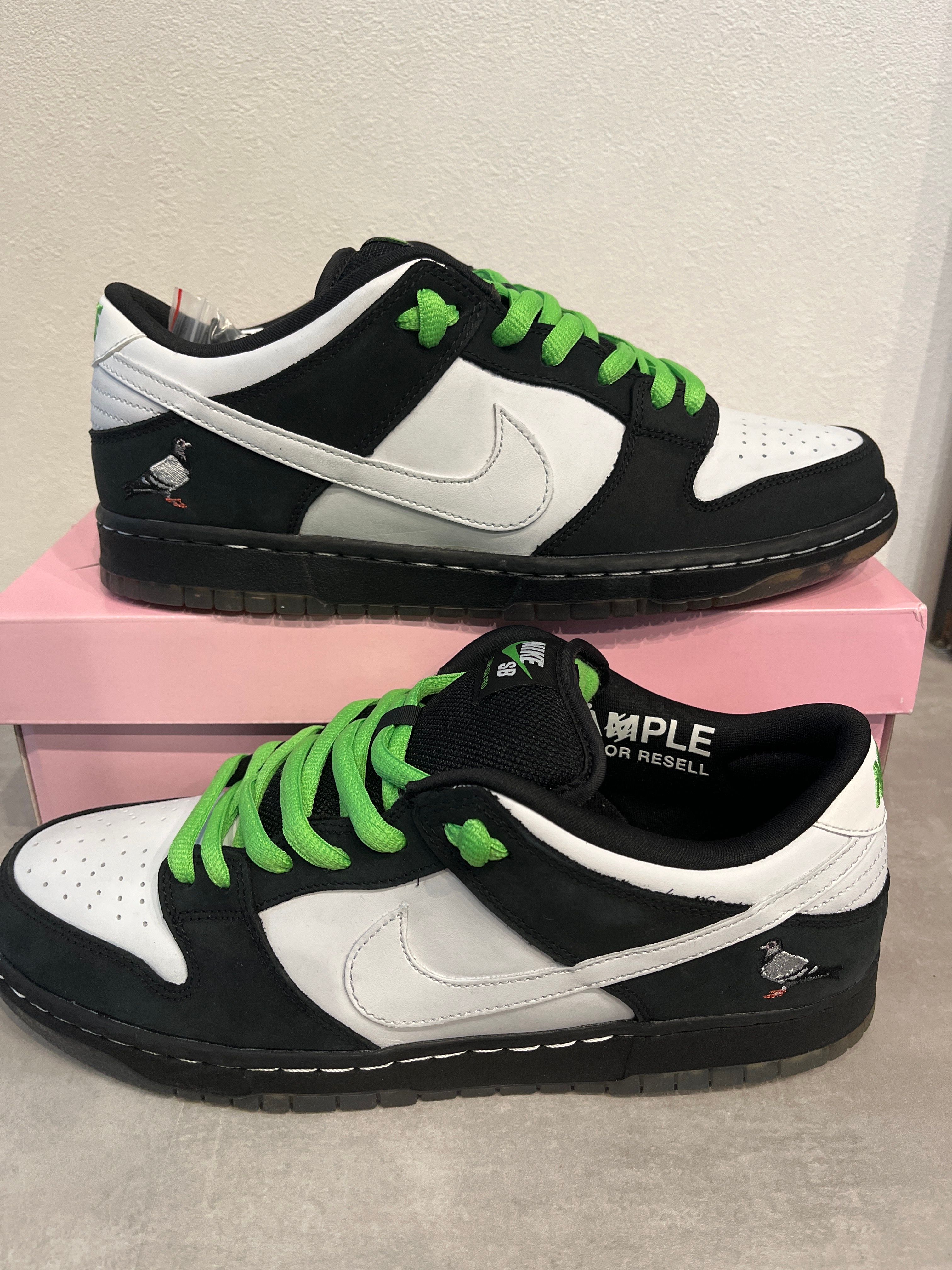 STAPLE × Nike SB Dunk Low "Pigeon Black/White"