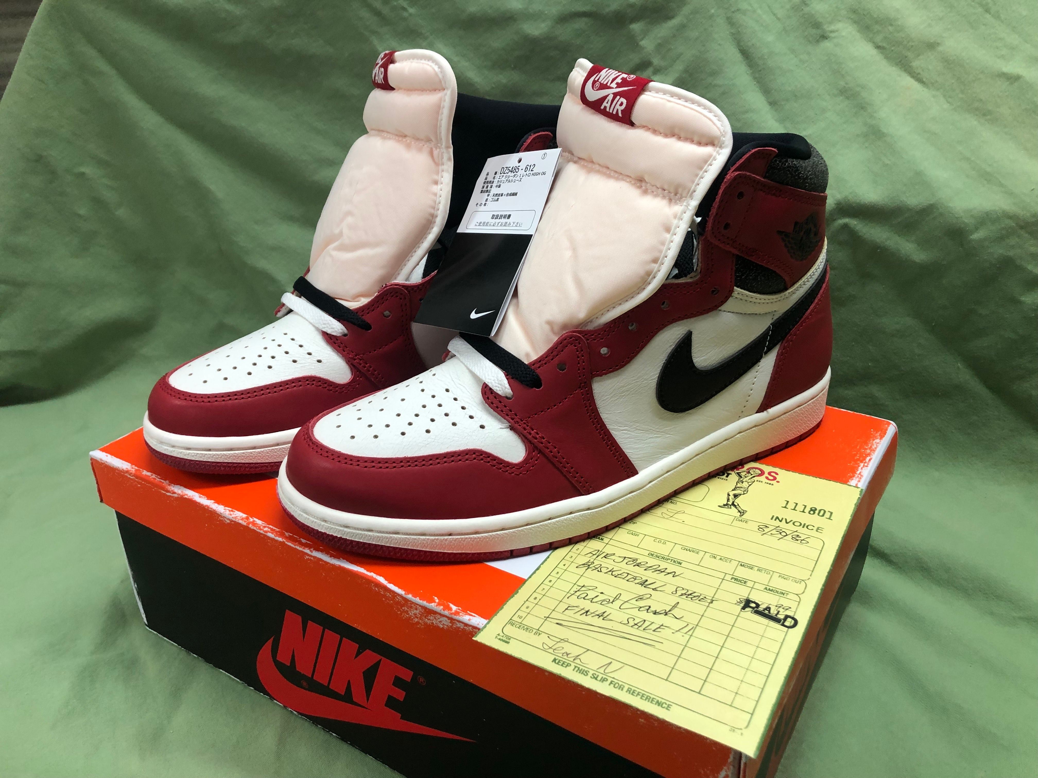 Nike Air Jordan 1 High OG "Lost & Found/Chicago"
