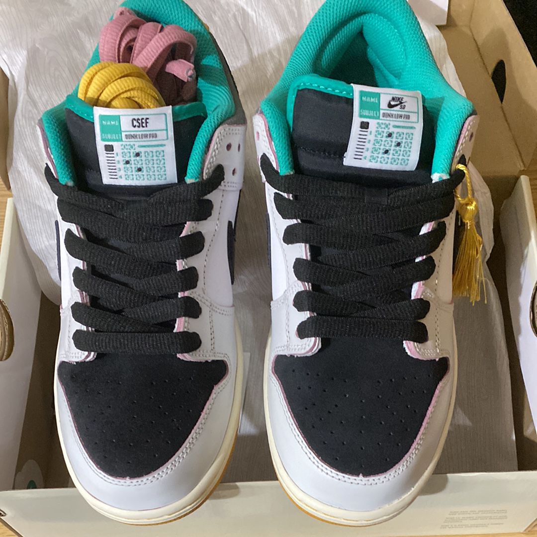 CSEF × Nike SB Dunk Low Pro QS "White and Black"