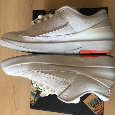 Shelflife × Nike Air Jordan 2 Low "Sail/Light Bone and Mandarin"