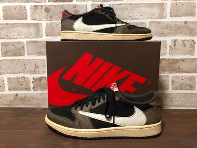 Travis Scott × Nike Air Jordan 1 Low OG SP-T "Black/Dark Mocha"