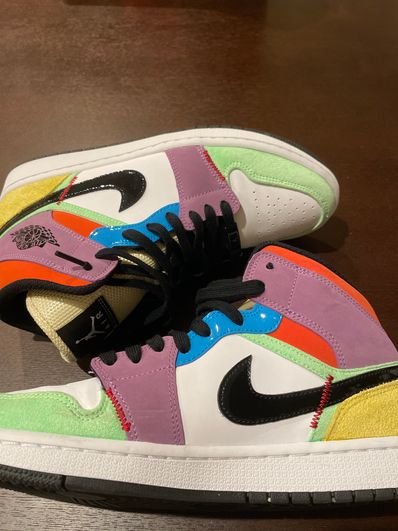 Nike Women's Air Jordan 1 Mid "Multi Color"