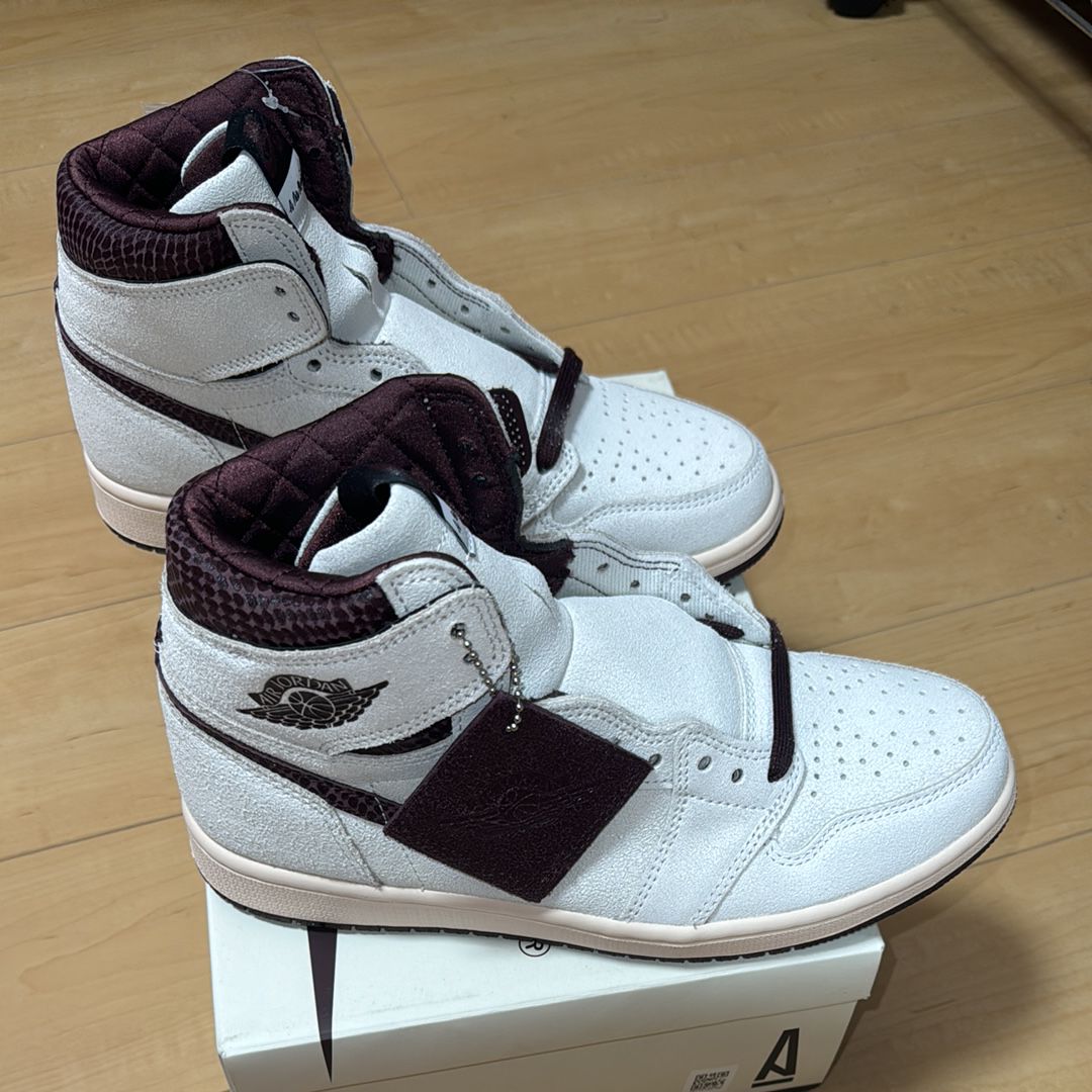 A Ma Maniere × Nike Air Jordan 1 Retro High OG "Sail and Burgundy"