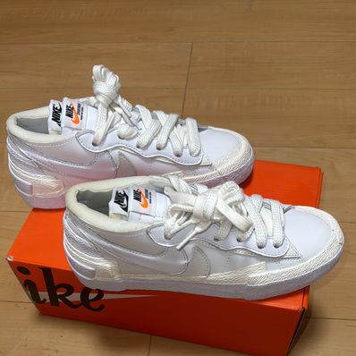 sacai × Nike Blazer Low "White Patent Leather"