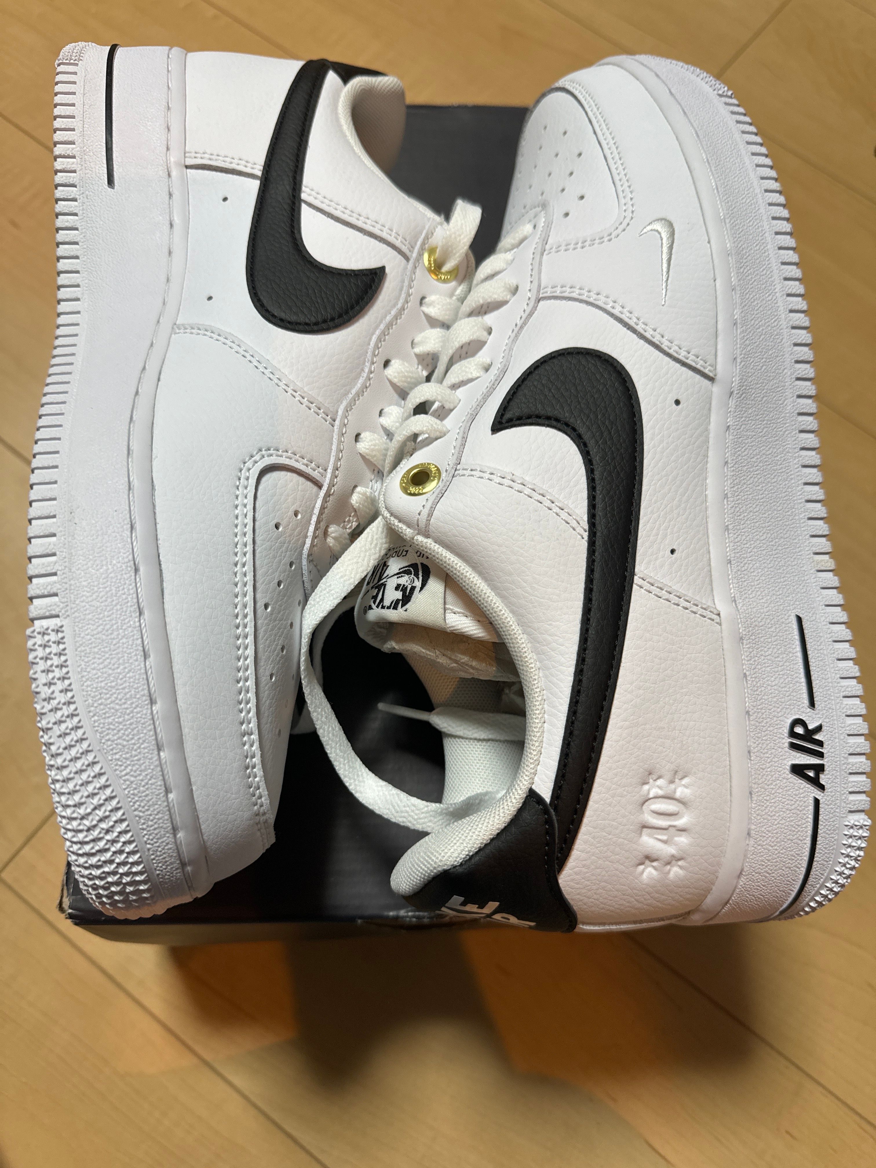 Nike Air Force 1 Low '07 LV8 40th Anniversary "Black/White-Metallic Gold"