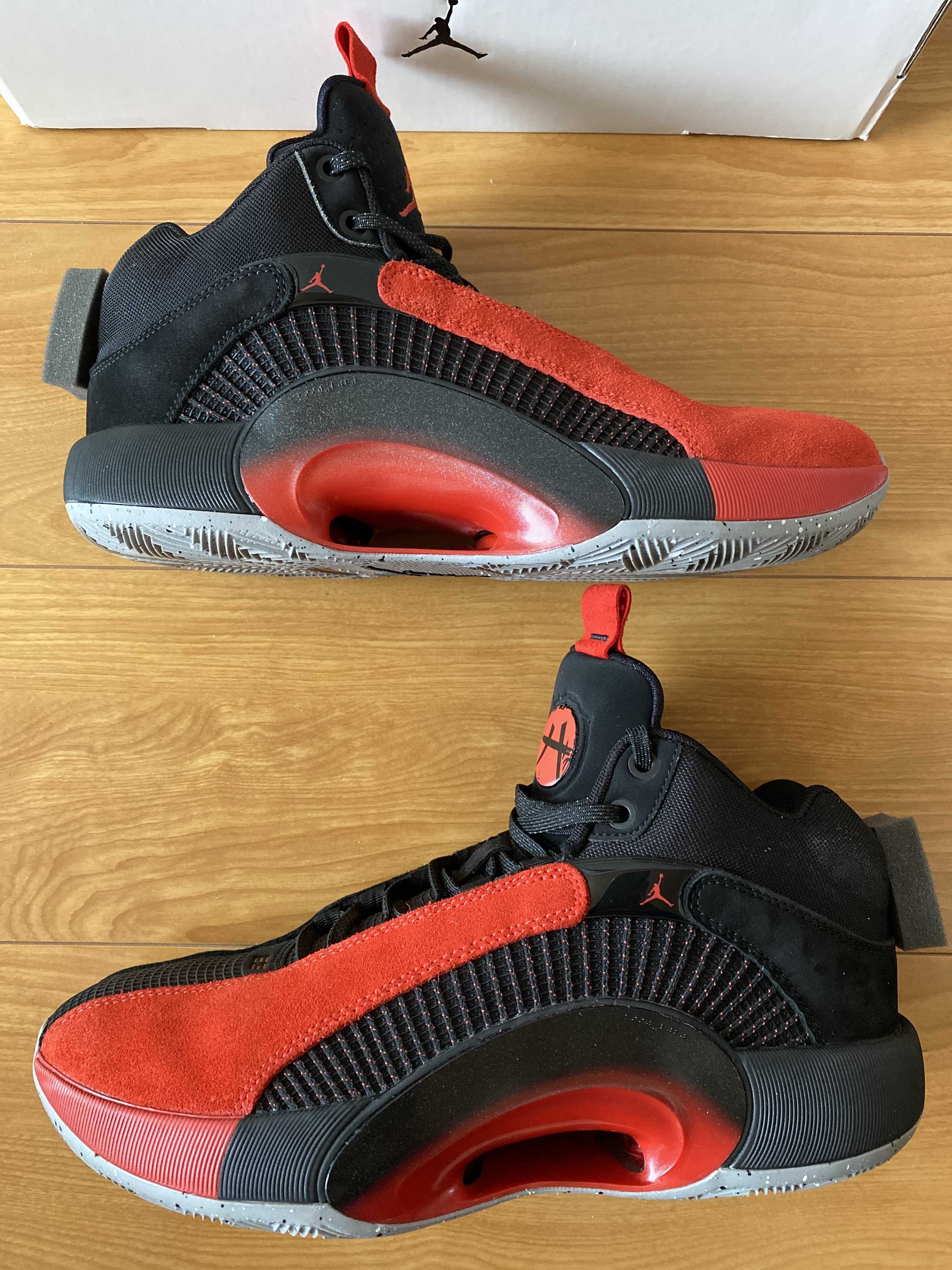 Nike Air Jordan XXXV Warrior "Black/University Red Cement Grey"