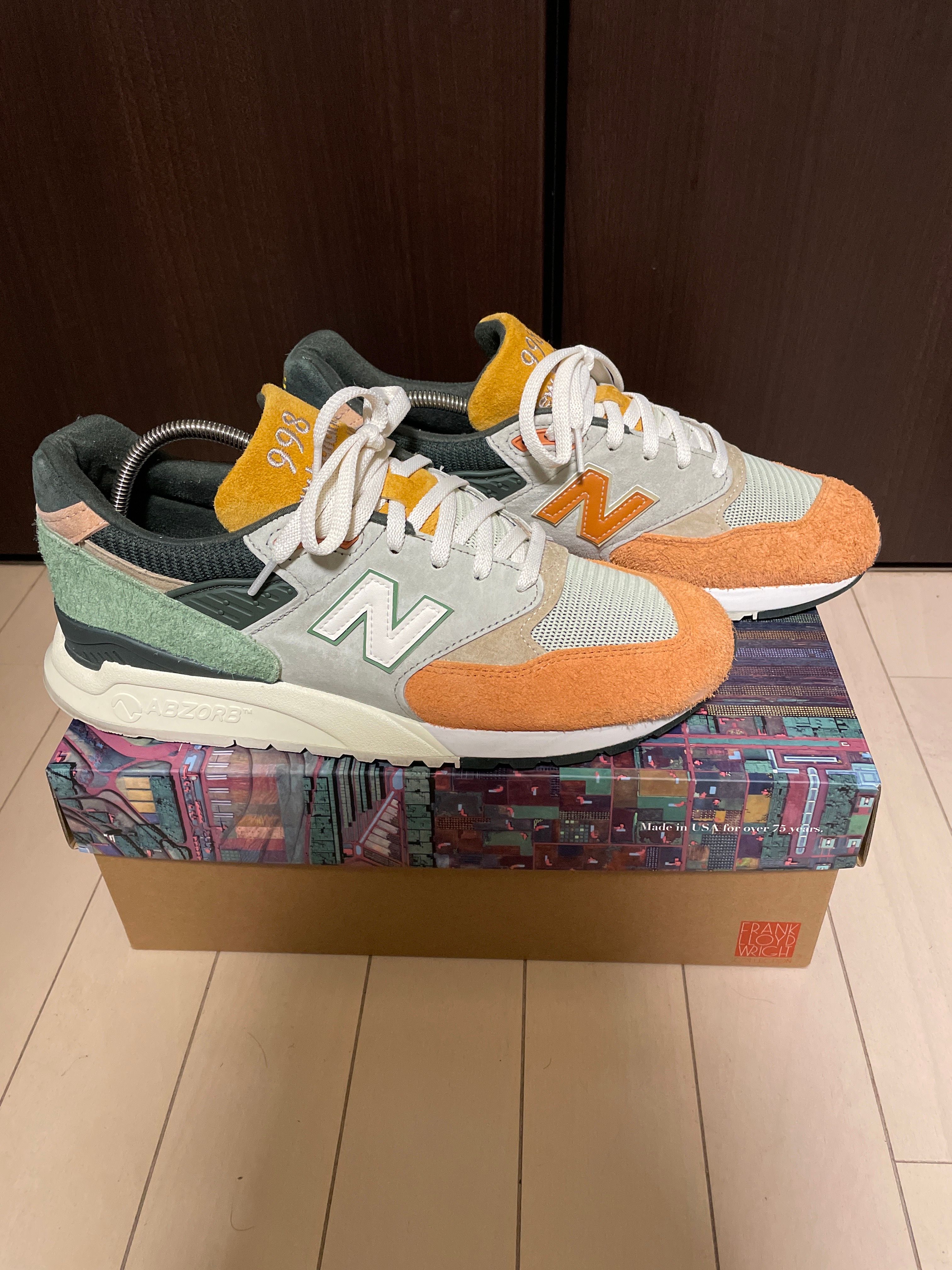 KITH Ronnie Fieg and the Frank Lloyd Wright Foundation × New Balance 998 "Aloe Wash/Apricot Buff"