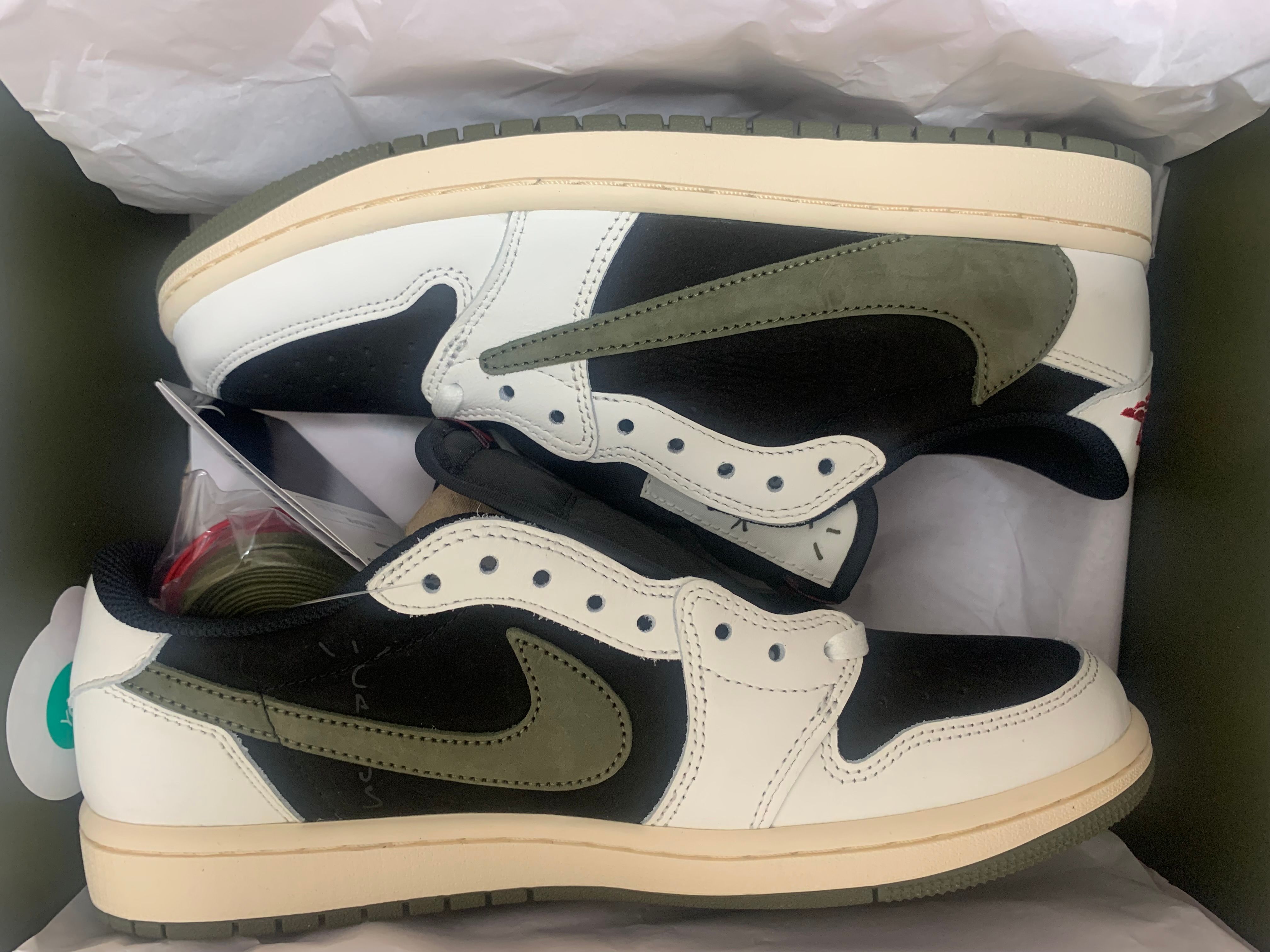 Travis Scott × Nike Women's Air Jordan 1 Low OG "Medium Olive"