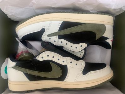 Travis Scott × Nike Women's Air Jordan 1 Low OG "Medium Olive"