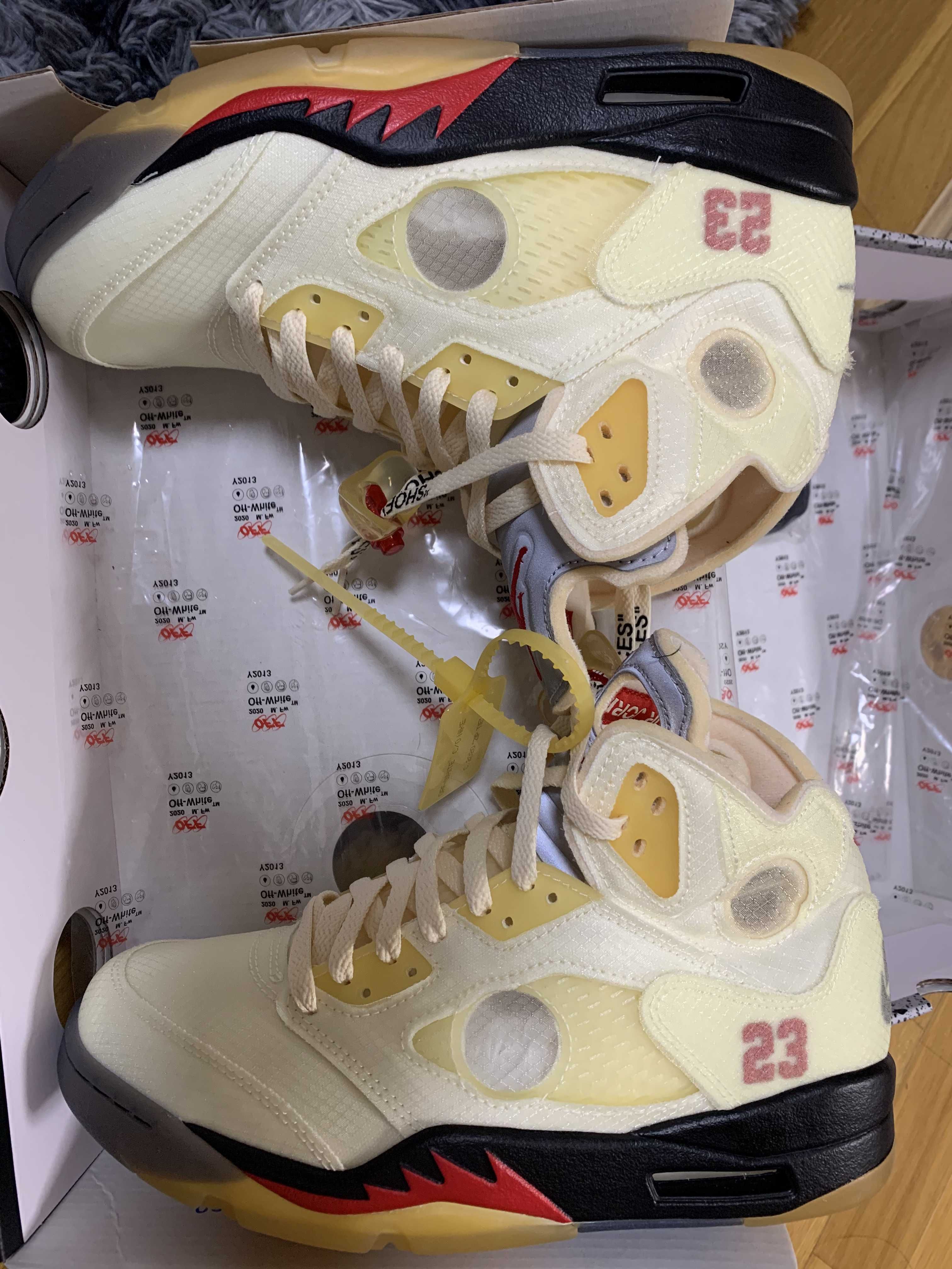Off-White × Nike Air Jordan 5 "Sail"