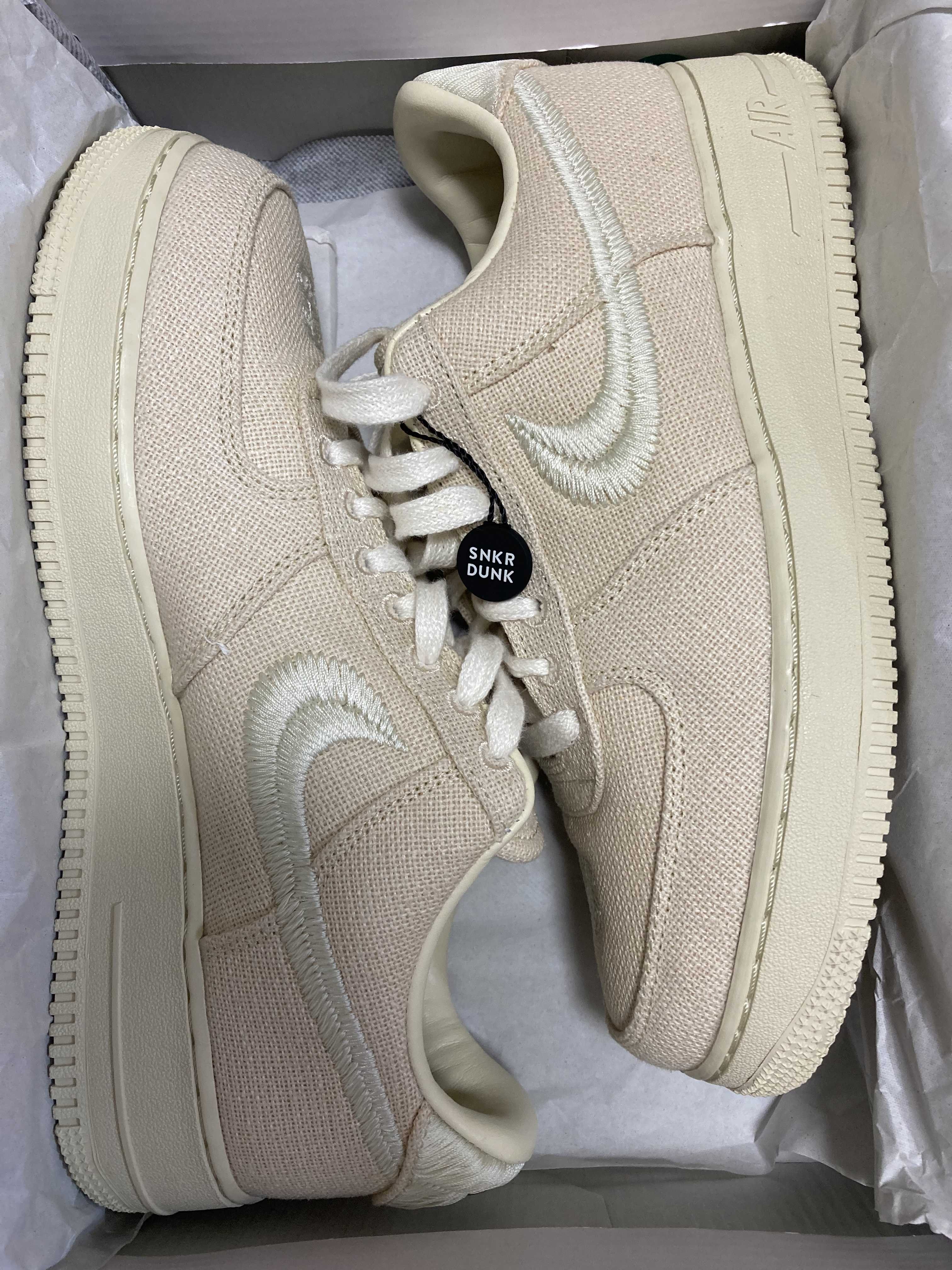 Stussy × Nike Air Force 1 Low "Fossil Stone"
