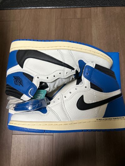 Travis Scott × fragment design × Nike Air Jordan 1 Retro High OG SP "Military Blue"