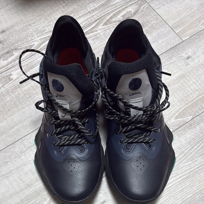 ballaholic × Asics Nova Surge Low "Midnight/Aurora Green"