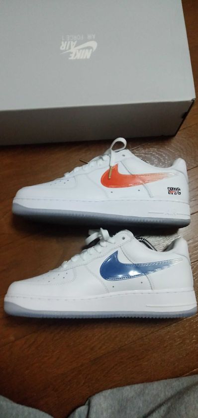 KITH × Nike Air Force 1 Low "White/Rush Blue/White/Brilliant Orange"