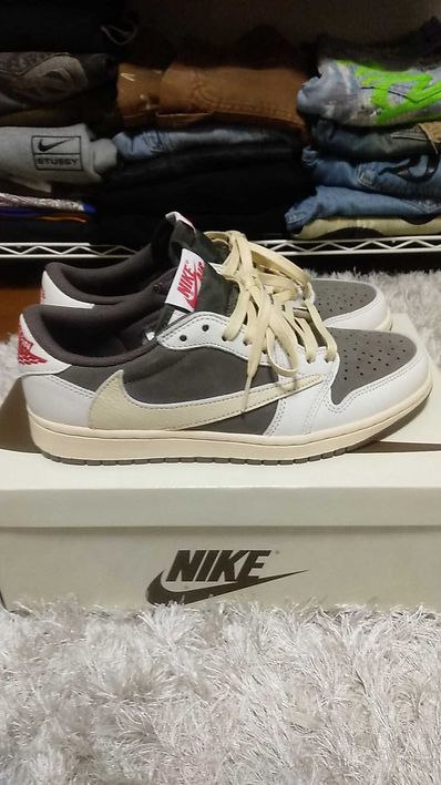 Travis Scott × Nike Air Jordan 1 Low OG SP "Reverse Mocha/Sail and Ridgerock"