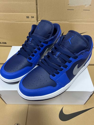 Nike Women's Air Jordan 1 Low "Game Royal/Stealth Blue/Void White"