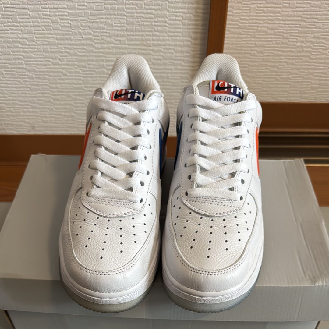 KITH × Nike Air Force 1 Low "White/Rush Blue/White/Brilliant Orange"