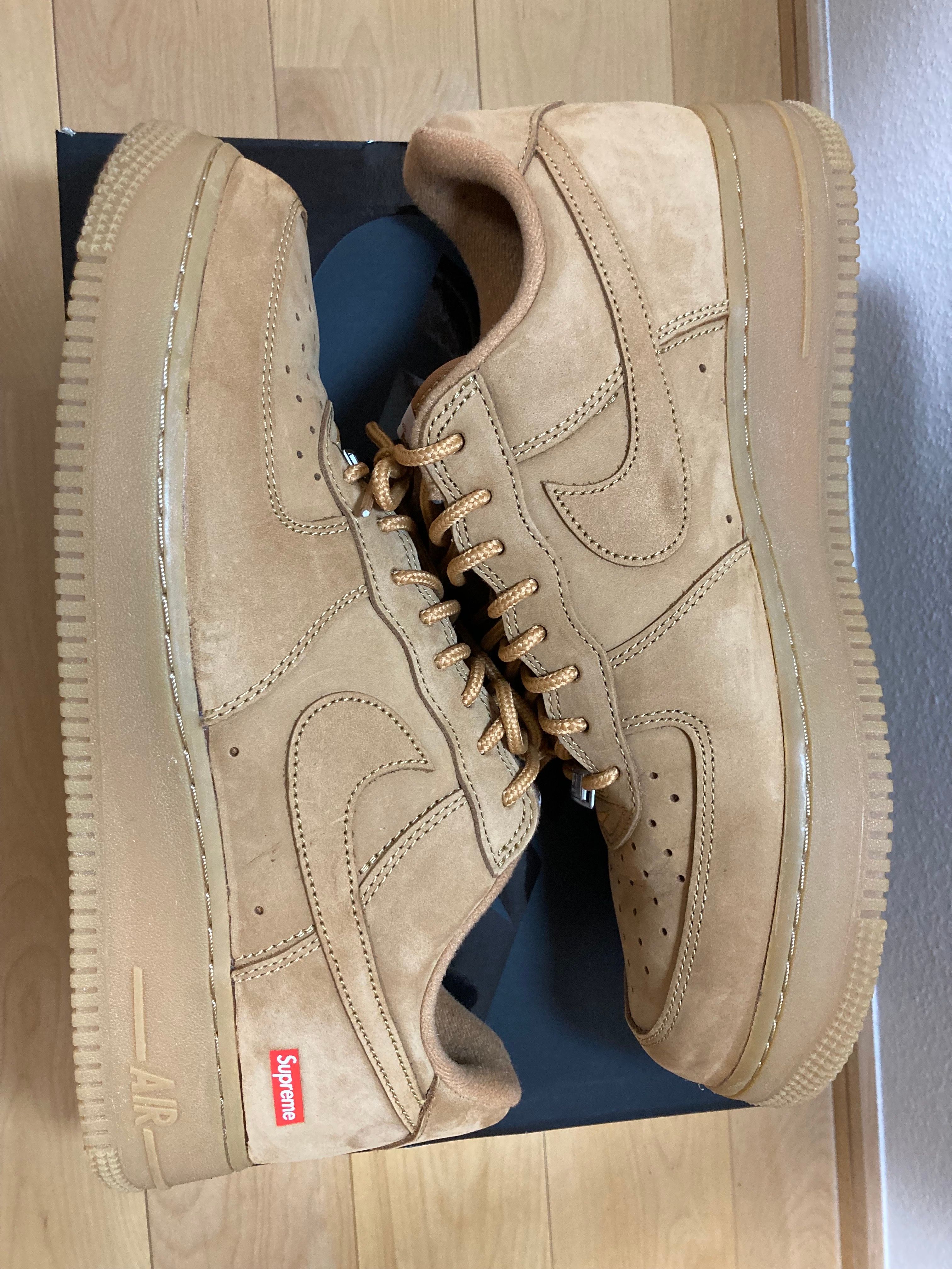 Supreme × Nike Air Force 1 Low "Flax/Wheat"