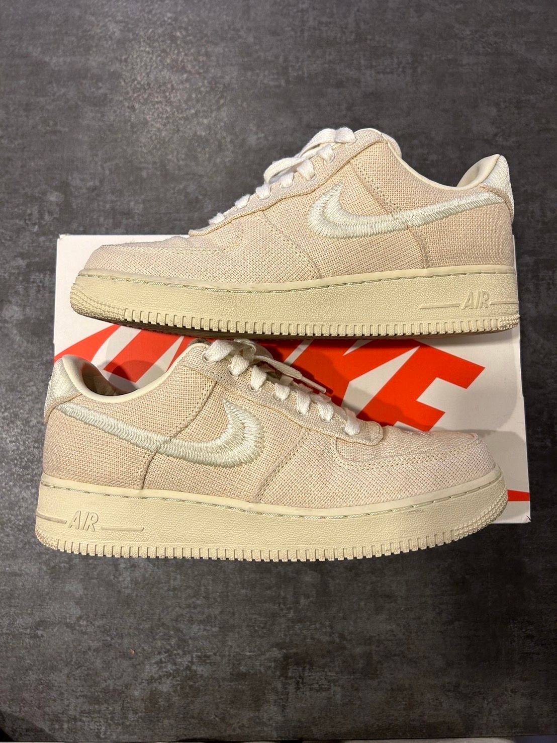 Stussy × Nike Air Force 1 Low "Fossil Stone"