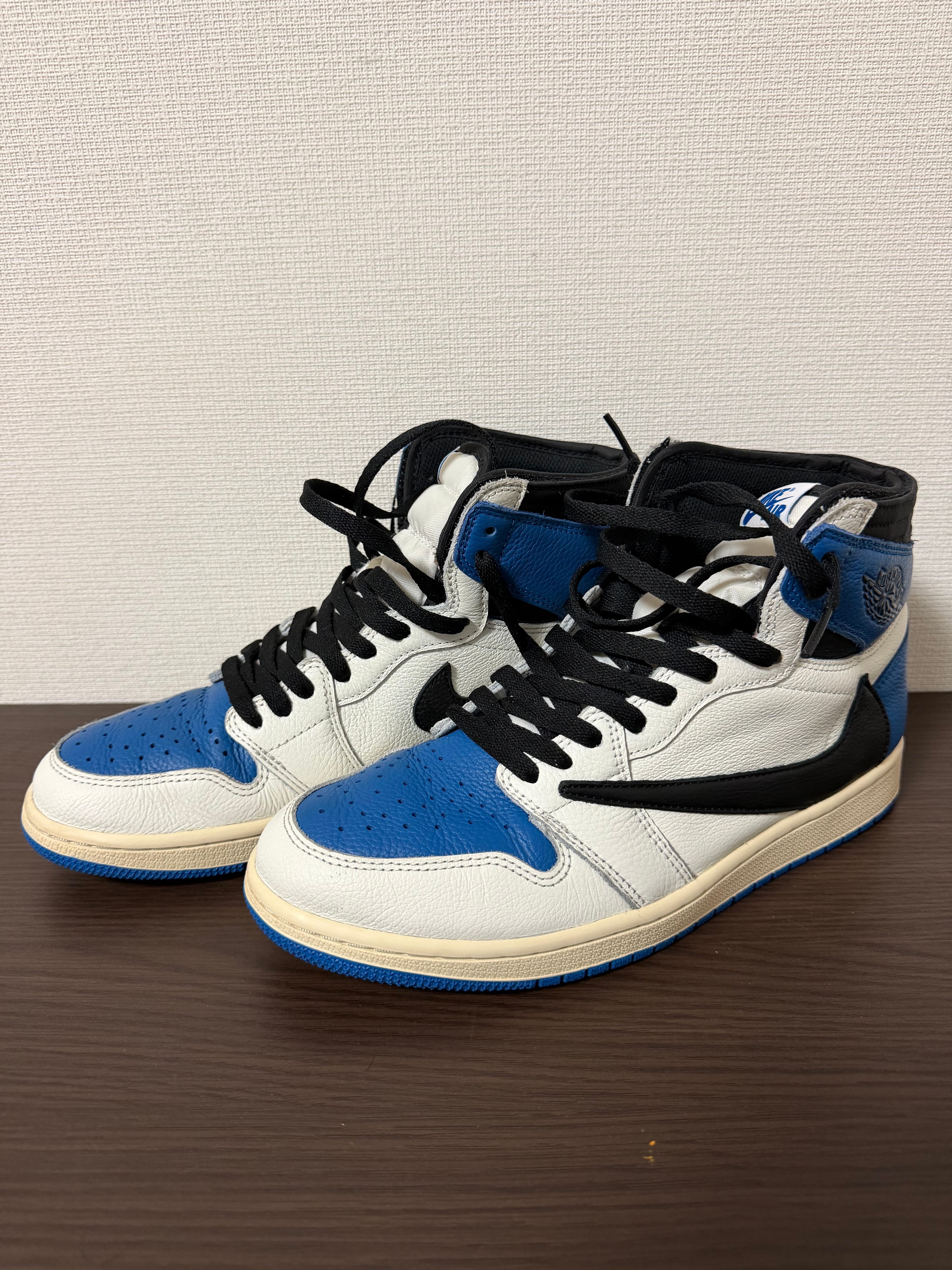 Travis Scott × fragment design × Nike Air Jordan 1 Retro High OG SP "Military Blue"
