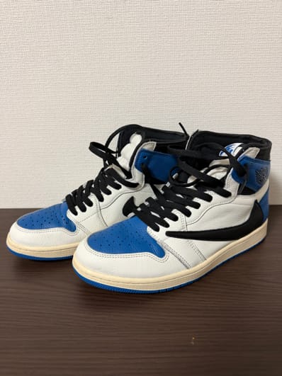Travis Scott × fragment design × Nike Air Jordan 1 Retro High OG SP "Military Blue"