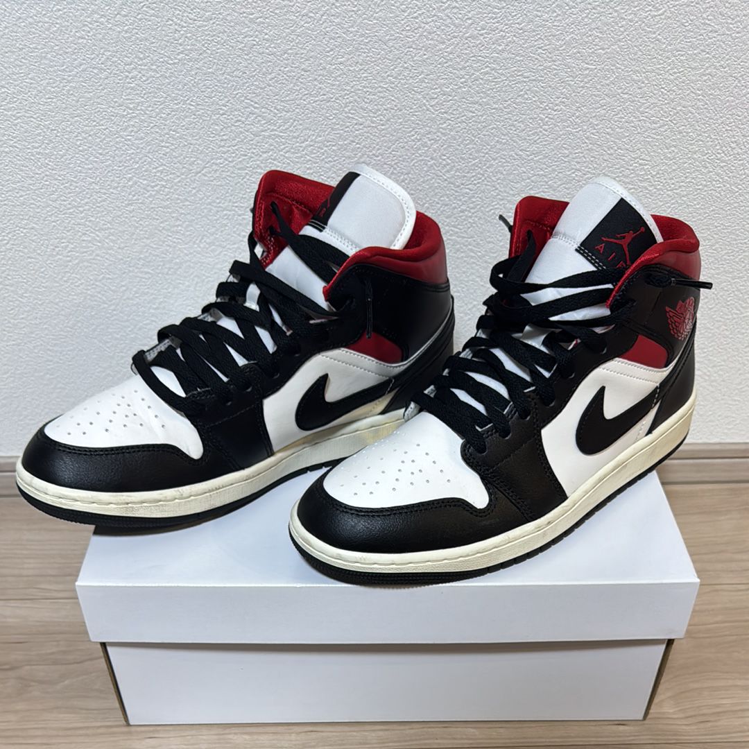 Nike Women's Air Jordan 1 Mid "Black/Gym Red"