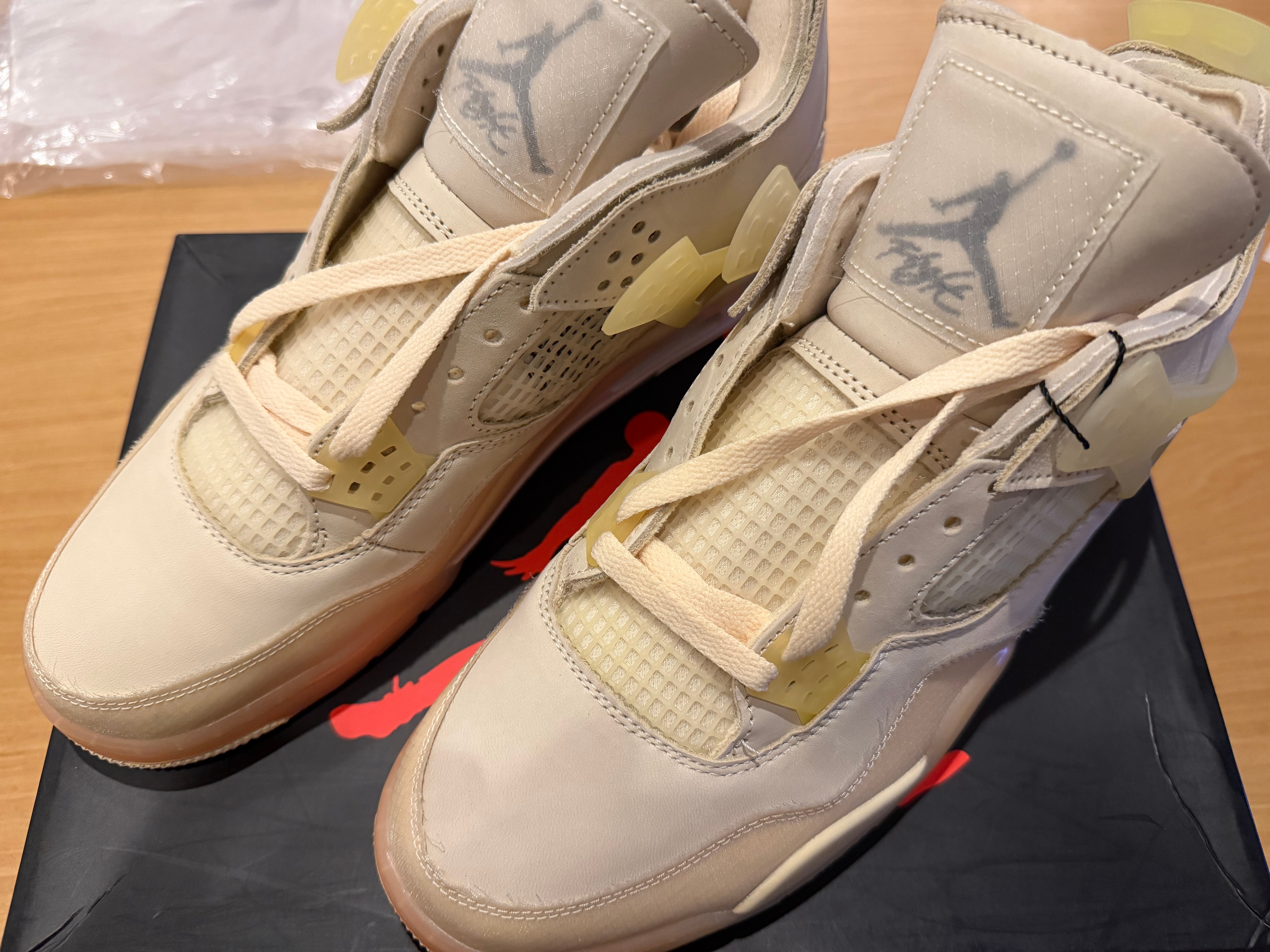 Off-White × Nike Women's Air Jordan 4 SP "Sail"