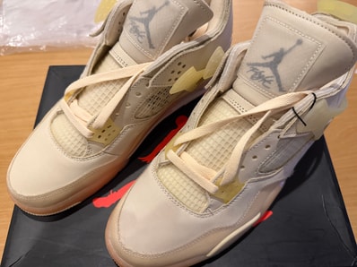 Off-White × Nike Women's Air Jordan 4 SP "Sail"