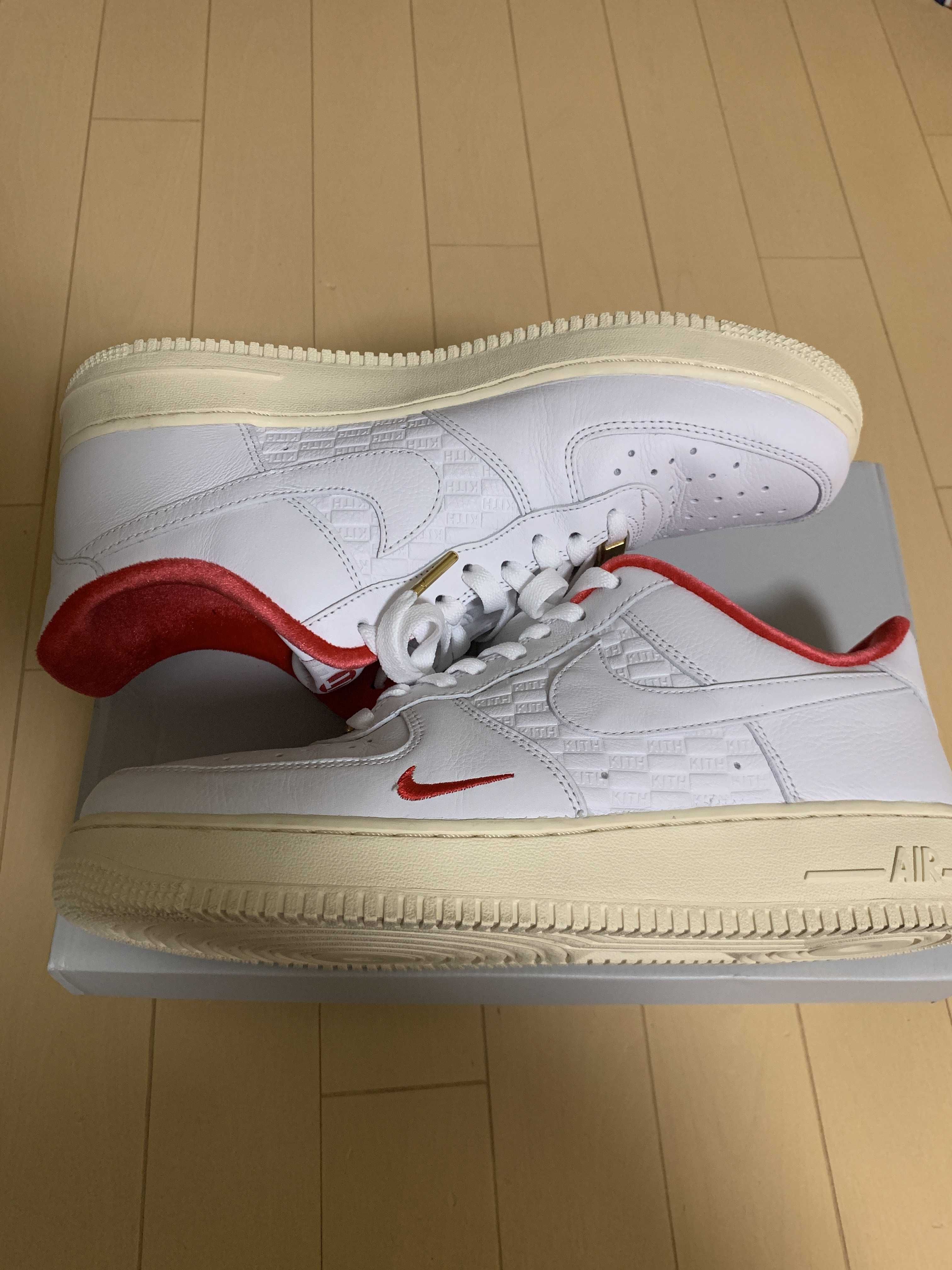KITH × Nike Air Force 1 Low "White/Red"