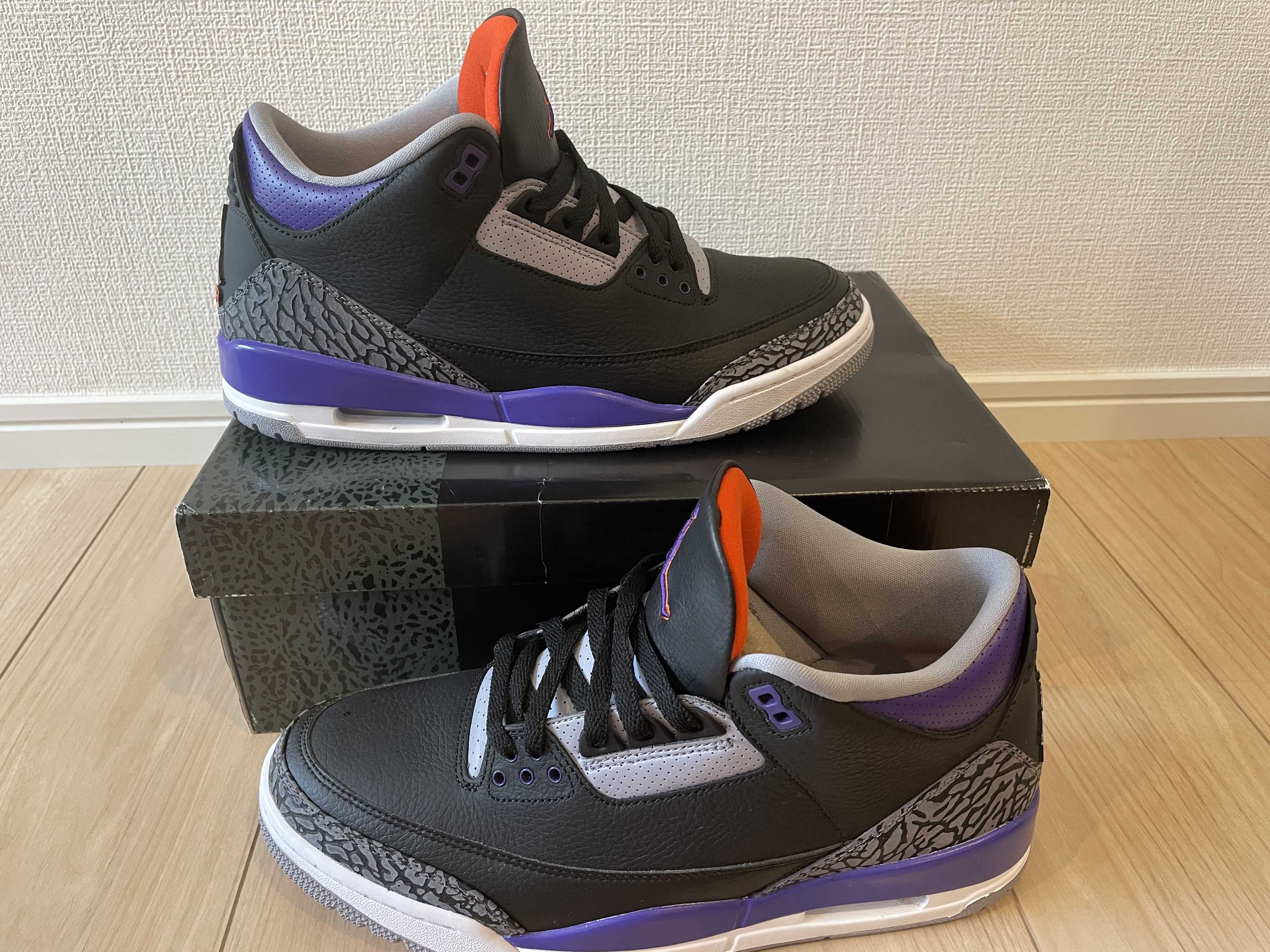 Nike Air Jordan 3 Retro "Black/Court Purple"