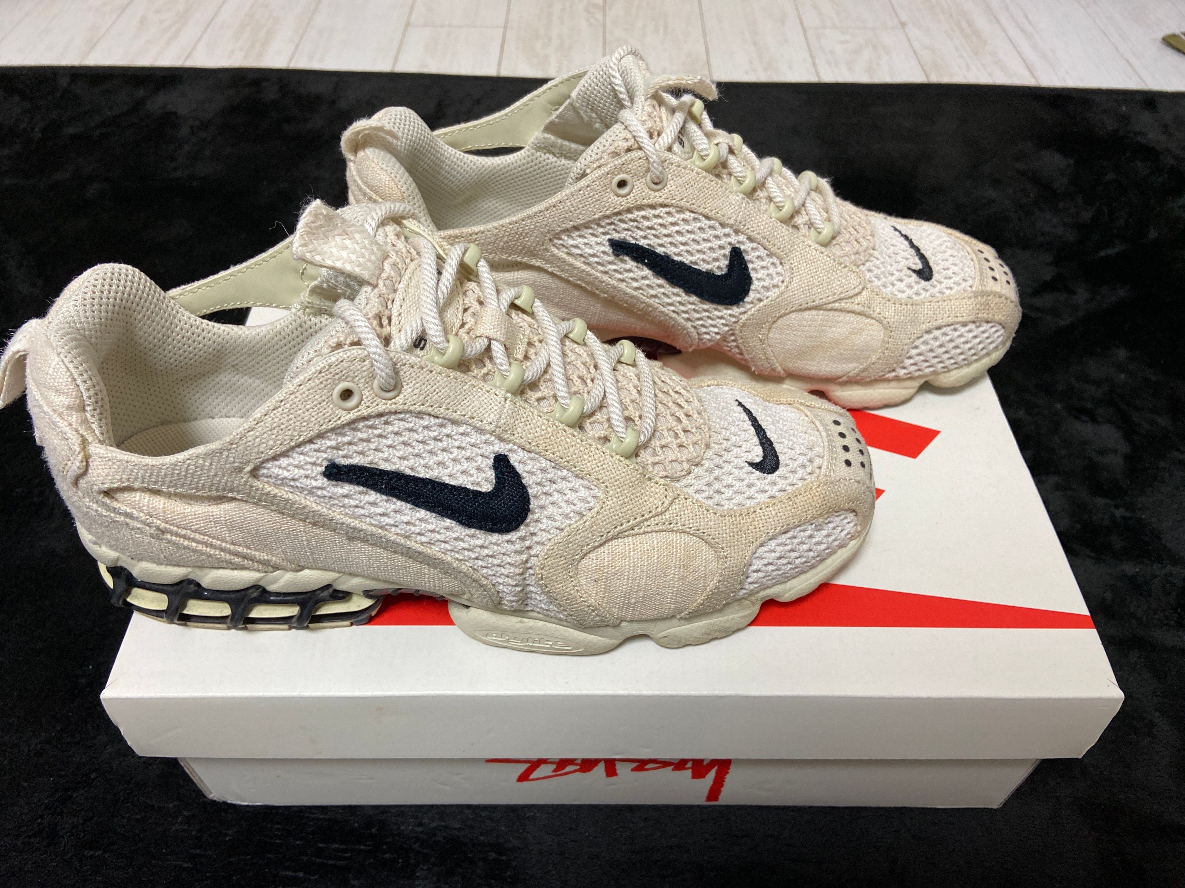 Stussy × Nike Air Zoom Spiridon CG 2 "Fossil/Black"