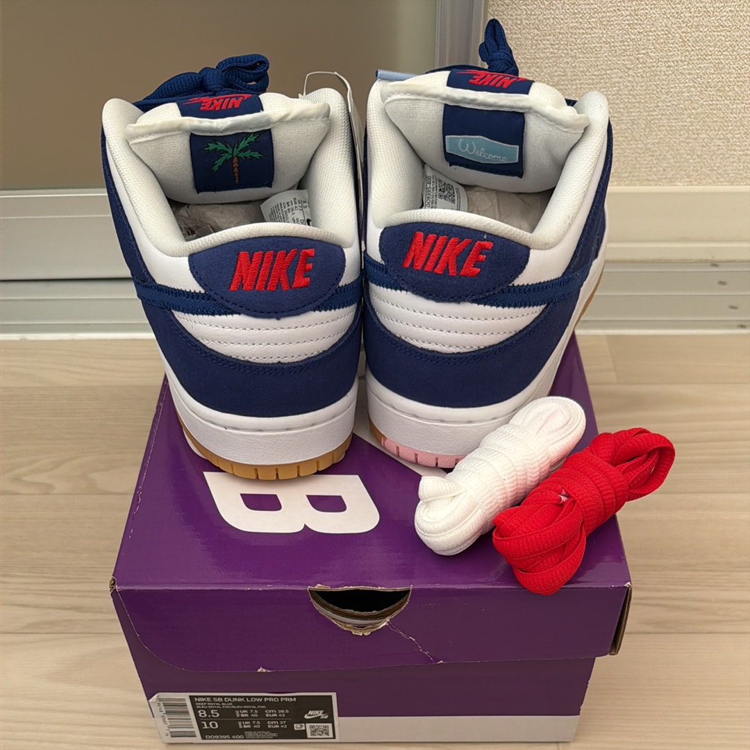 ナイキ SB ダンク ロー "ロサンゼルス ドジャース/ディープ ロイヤル ブルー"
