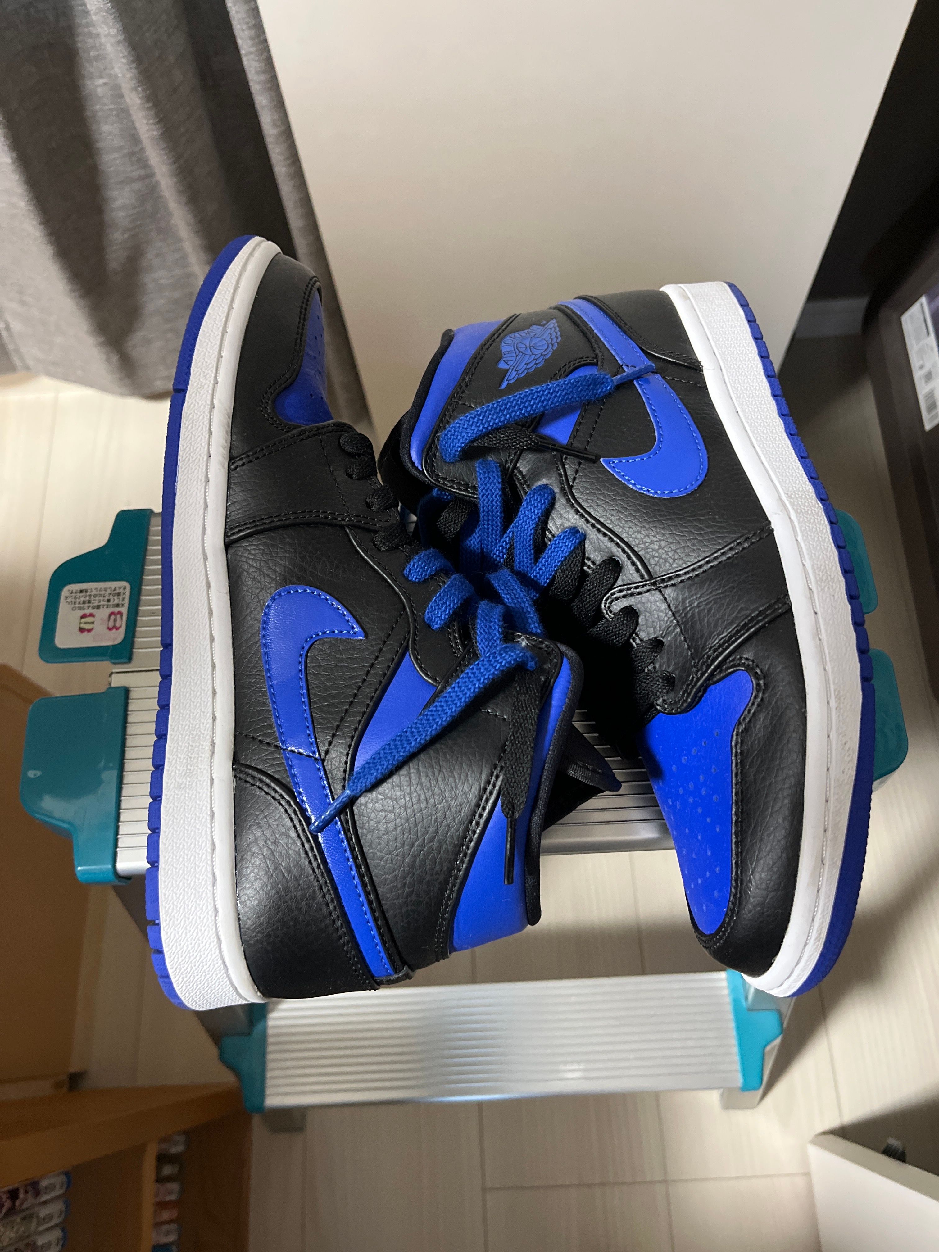 NIKE AIR JORDAN 1 MID "BLACK/BLUE"