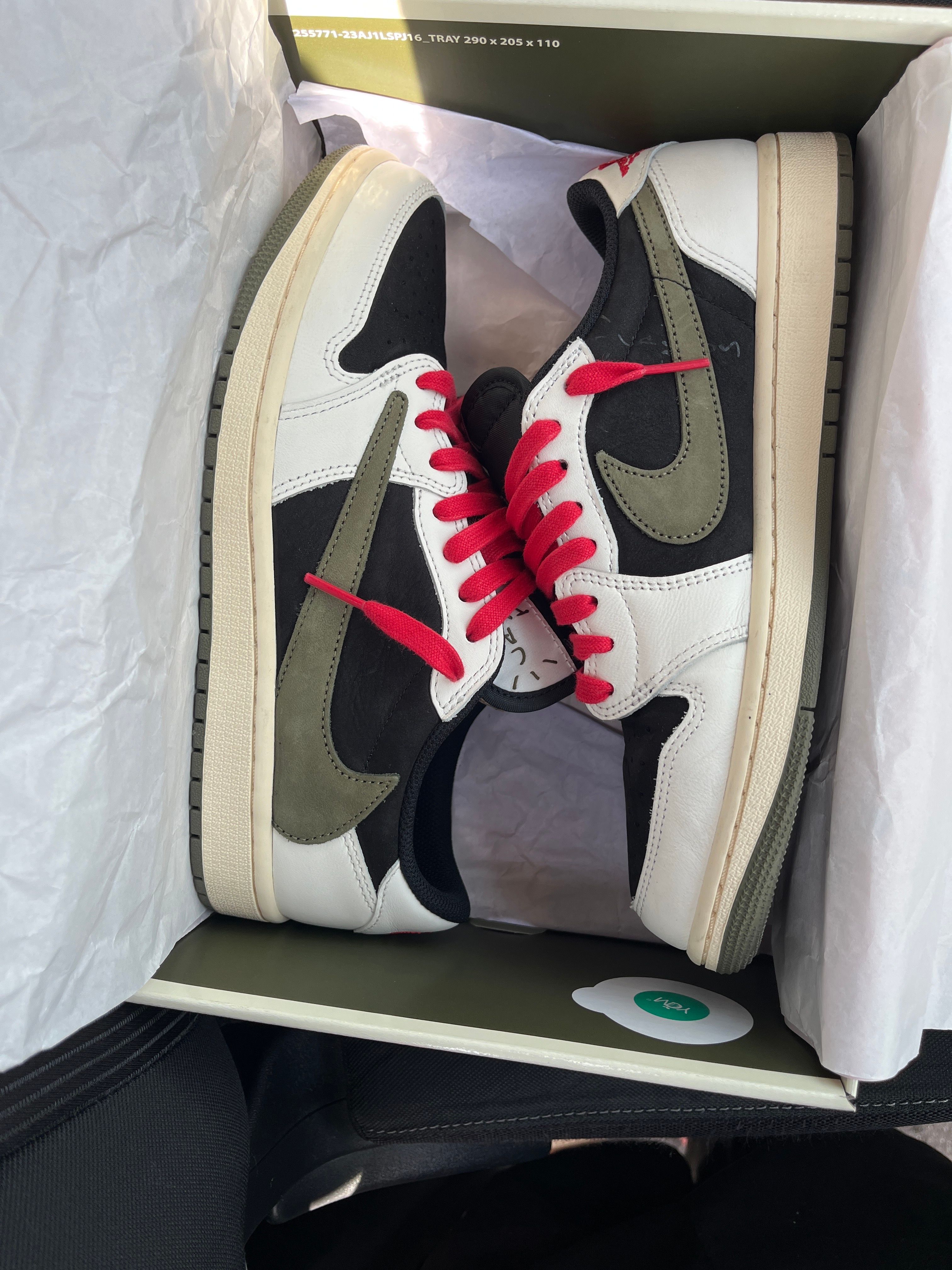 Travis Scott × Nike Women's Air Jordan 1 Low OG "Medium Olive"