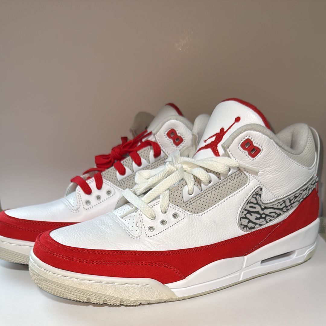 NIKEAir Jordan 3 ホワイト/レッド 国内3月30日発売予定】ナイキ エアジョーダン3 ティンカー